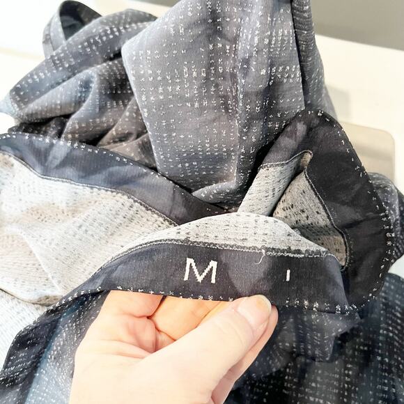 Lululemon Metal Vent Tech Hoodie 2.0 Disconnect Marble Dye Anchor Black Medium - Picture 3 of 4